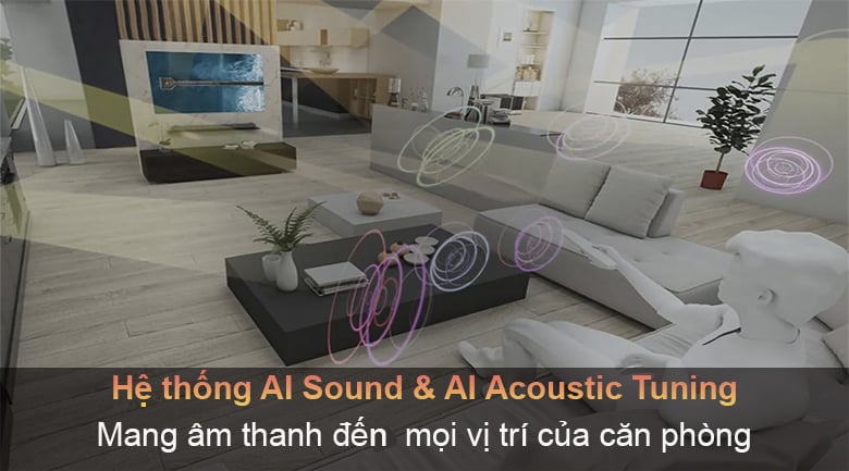 Tivi LED LG 43UP7750PTB - Bộ xử lý âm thanh thông minh, mang âm thanh đến mọi nơi trong căn phòng