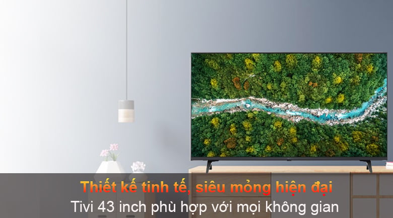 Tivi LED LG 43UP7750PTB - Thiết kế hiện đại với 4 viền mỏng