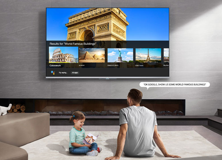 Tìm kiếm giọng nói dễ dàng 65C815 Android TV TCL