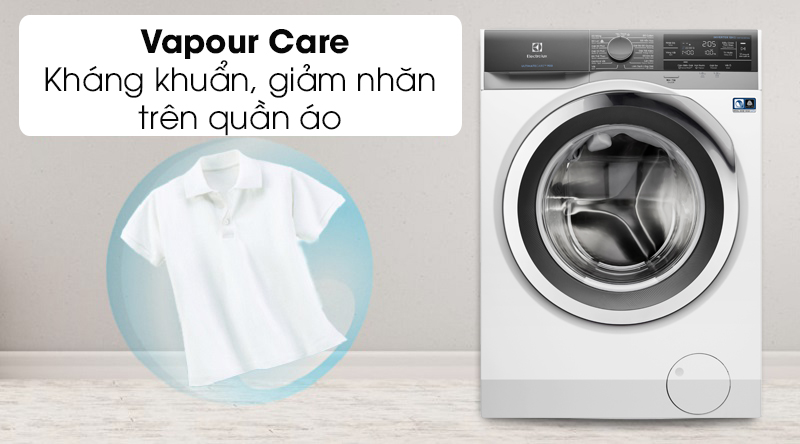 Máy giặt Electrolux Inverter 10 kg EWF1023BEWA- công nghệ giặt hơi nước Vapour Care