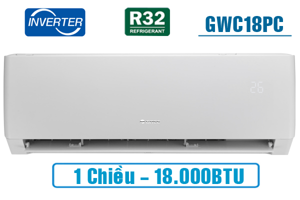 Gree GWC18PC-K3D0P4, Điều hòa Gree 18000BTU 1 chiều inverter