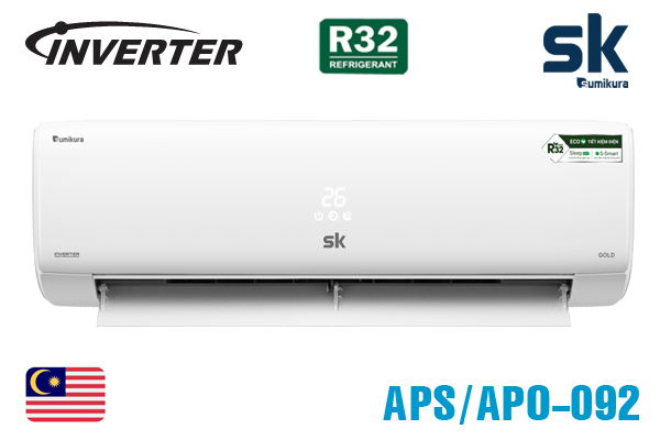 APS/APO-092DC, Điều hòa Sumikura 9000BTU 1 chiều inverter